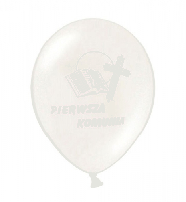 Balon z napisem Pierwsza Komunia
